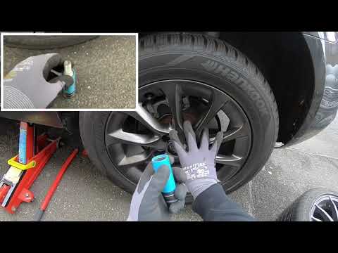 Car tire change, car tire change + installation, rear car tire Audi A3/S3 Sportback instructions