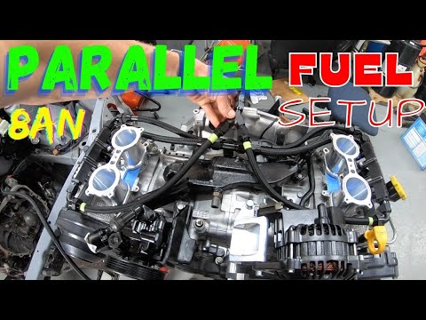 SUBARU PARALLEL FUEL SYSTEM OVERVIEW | ASSEMBLING PTFE -8 AN FITTINGS | ROAD TO 800HP SUBARU EP 22