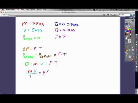Impulse-Momentum Theorem Problem 1