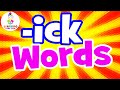 The ICK Word Family ICK Words For Kids Word Family Series