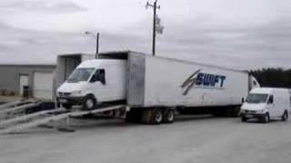 preview picture of video 'Loading Freightliner Sprinter into my Swift Truck'