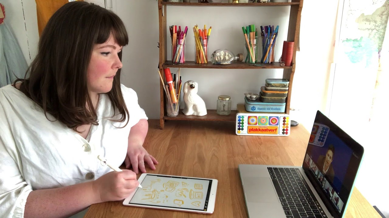 Virtual scribing, and how it works with live illustrator Katie Chappell