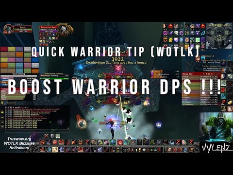 Quick Tip to BOOST WARRIOR DPS !!! with Indestructible Potion | Fury/Arms Warrior WoTLK PvE