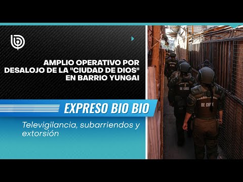 Amplio operativo por desalojo de la "Ciudad de Dios" en barrio Yungai