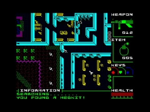 Attack of the Petscii Robots / Color Bots (2021) Walkthrough & All Music + Review, ZX Spectrum