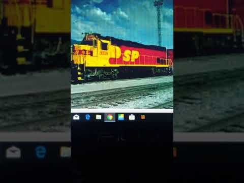 Southern Pacific sd45t-2 railfan talks about sd40t-2 & sd45t-2 engines