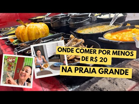 ONDE COMER BARATO NA PRAIA GRANDE SP — 3 Restaurantes para pagar menos de R$20 reais