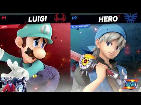 WaveDash 2023 Winners Round 2 - NoseHairs (Hero) Vs. Polar (Luigi) - SSBU Tournament