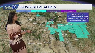 Freeze watch issued for Albuquerque and Santa Fe