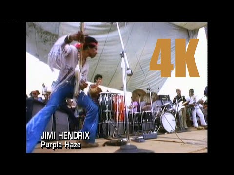 Jimi Hendrix - Purple Haze - Live Woodstock - 4K Remaster - (Colour Corrected) - [UHD]