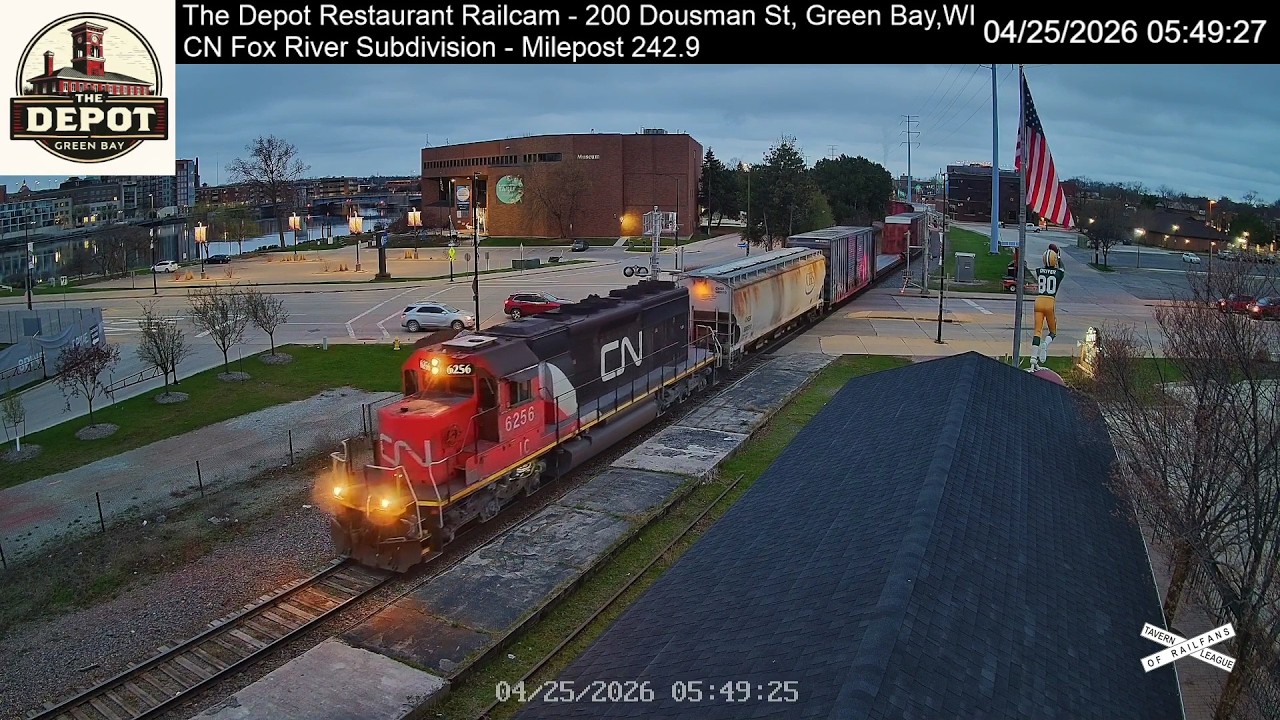 Live webcam view of The Depot Restaurant Railcam