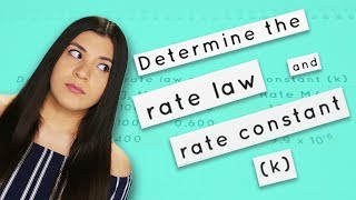 How to Find the Rate Law and Rate Constant (k)