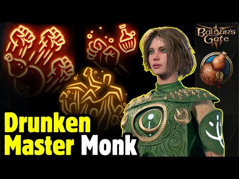 Way of the DRUNKEN MASTER MONK Build - Baldur's Gate 3