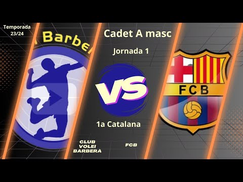 Cv Barberà vs Fc Barça, Cadete A masculino, 24/9/23, 1a catalana, #Aymibarberà!!