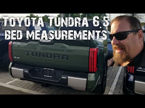 Toyota Tundra 6.5 foot bed actual measurements 2022 2023 2024 2025