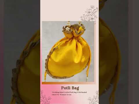 Potli Bags Gota Patti Potli Bag hand Work Wedding Give Away Potli