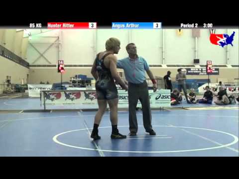 Hunter Ritter vs. Angus Arthur at 2013 ASICS FILA Cadet Nationals - GR