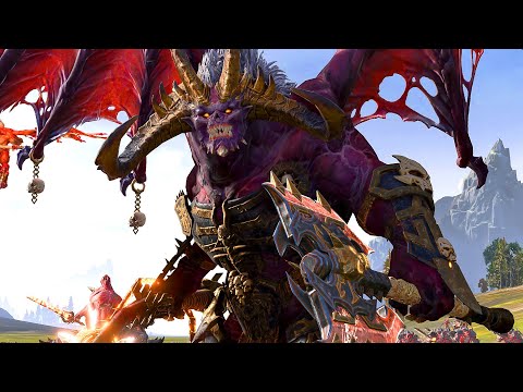BEASTMEN vs KHORNE - Warhammer Total War cinematic battle