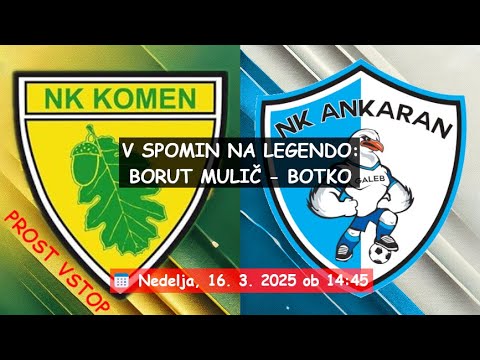 Komen : Ankaran | prvi del | V spomin na legendo: Borut Mulič - Botko | 14. krog EPNL 2024/25