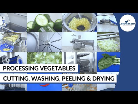 Jegerings Vegetable Processing Machines | Peeling, Cutting, Washing, and Drying | Compilation
