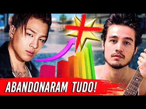 10 ARTISTAS que PARARAM NO AUGE! ❌⭐