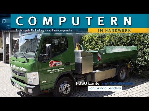 Mautspartipp Fuso Canter 7C15 mit Maytec-Abrollmulde