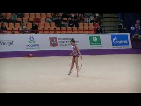 Lola Zakirova (UZB)  hoop  Grand Prix Moscow 2017