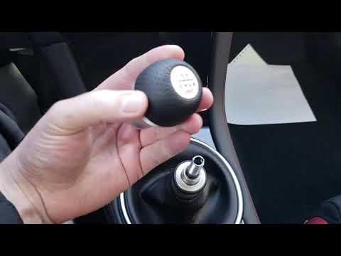 Subaru STI shift knob install - Genuine Subaru Accessory