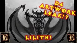 Diablo 4 Leak Lilith Art Work!