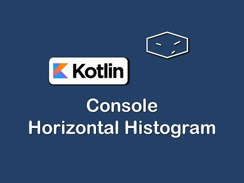 console horizontal histogram in kotlin