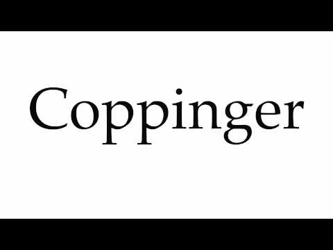 How to Pronounce Coppinger