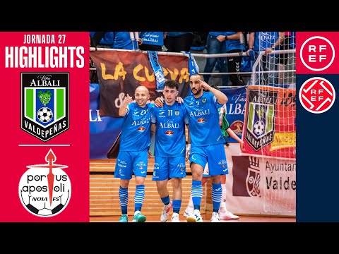 Resumen #PrimeraDivisiónFS Viña Albali Valdepeñas 4-1 Noia Portus Apostoli | Jornada 27