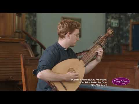 14 Course Archlute (Liuto Attiorbato) after Sellas by Matias Crom