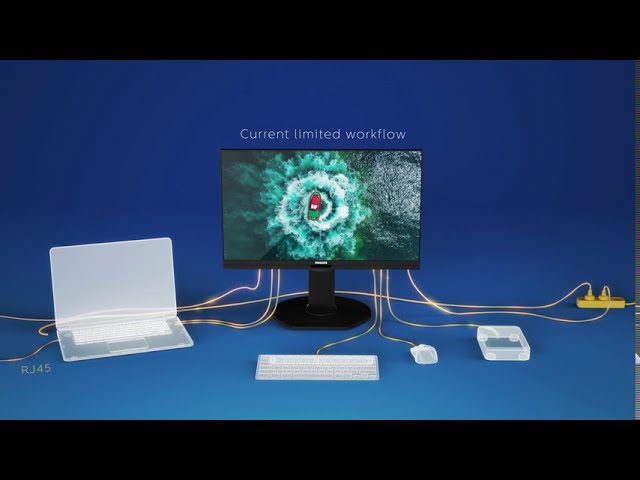 YouTube Video - Philips Docking Monitors | Simplified connections, endless possibilities