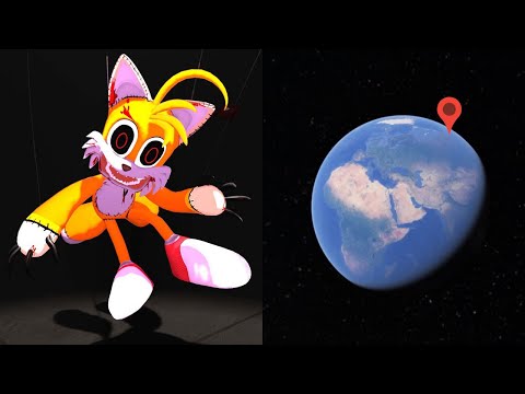 Soulless Tails Doll on Google Earth! FNF