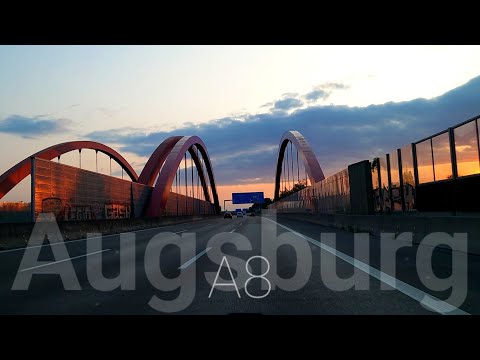 A8 Münchner - Augsburg #münchen #bayern 4k Driving Tour #a8 #highway #autobahn