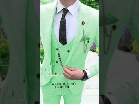 Polyester mens party wear 3 piece suit