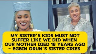 Prophetess Morenikeji Egbin Orun’s younger sister broke down in tears @ late prophetess’ burial