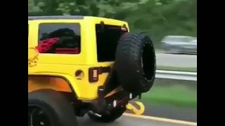 Jeep Wrangler Extremely Modified In India Big Tyres And Color Changed
