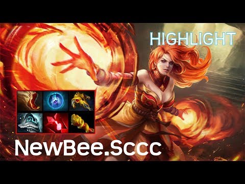 NewBee.Sccc Lina Gameplay | 9K MMR HIGHLIGHT