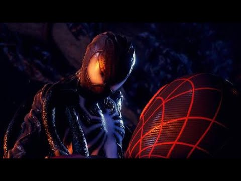 Symbiote Spider-Man vs Miles Morales Boss Battle (4K HDR)