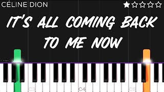 Céline Dion - It&#39;s All Coming Back to Me Now | EASY Piano Tutorial
