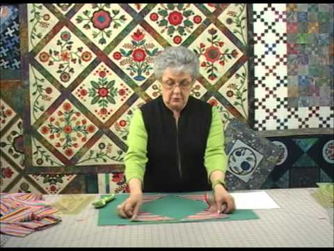 The Quilt Show Tutorial: How to Cut Striped Fabric into Triangles