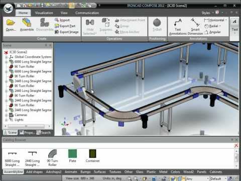 Assembly Line SmartAssembly in IRONCAD COMPOSE