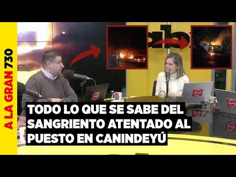 ¡TERROR EN CANINDEYÚ! Comando armado quema puesto policial y deja tres fallecidos
