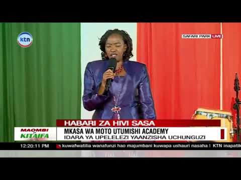 First Lady Rachel prays for Utumishi Academy fire tragedy
