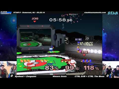 KTAR 9 - CTRL DJ Nintendo + CTRL The Moon vs Ryobeat + Zanguzen - Winners Semis - SSBM