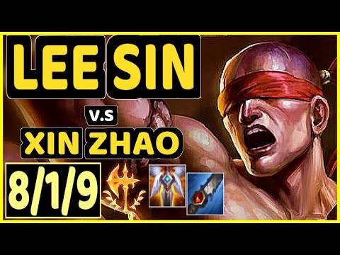 CINKROF (LEE SIN) vs XIN ZHAO - 8/1/9 KDA JUNGLE GAMEPLAY - EUW Ranked MASTER