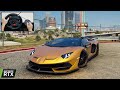 Lamborghini Aventador SVJ Roadster GTA 5 Logitech G29 Gameplay