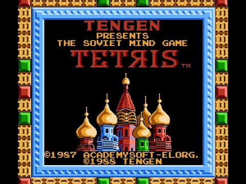 Tetris Tengen Version (NES, USA) Playthrough